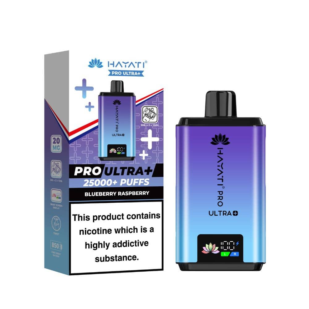 Hayati Pro Ultra Plus 25k Prefilled Vape Kit Blueberry Raspberry