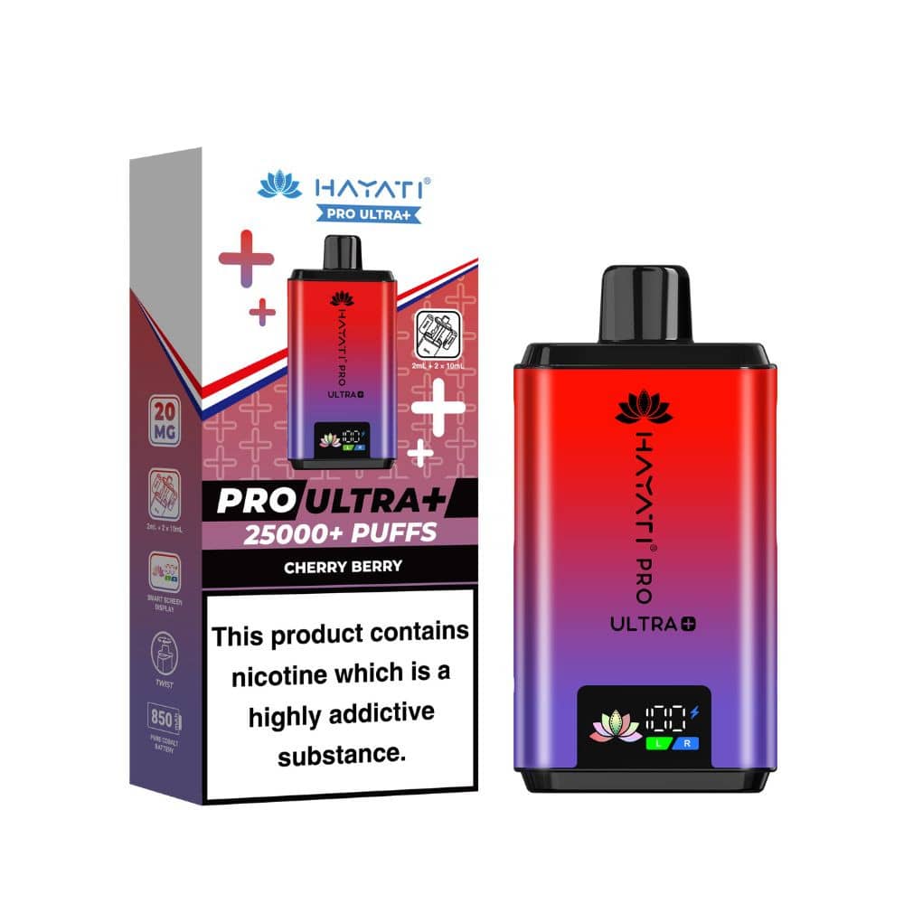 Hayati Pro Ultra Plus 25k Prefilled Vape Kit Cherry Berry