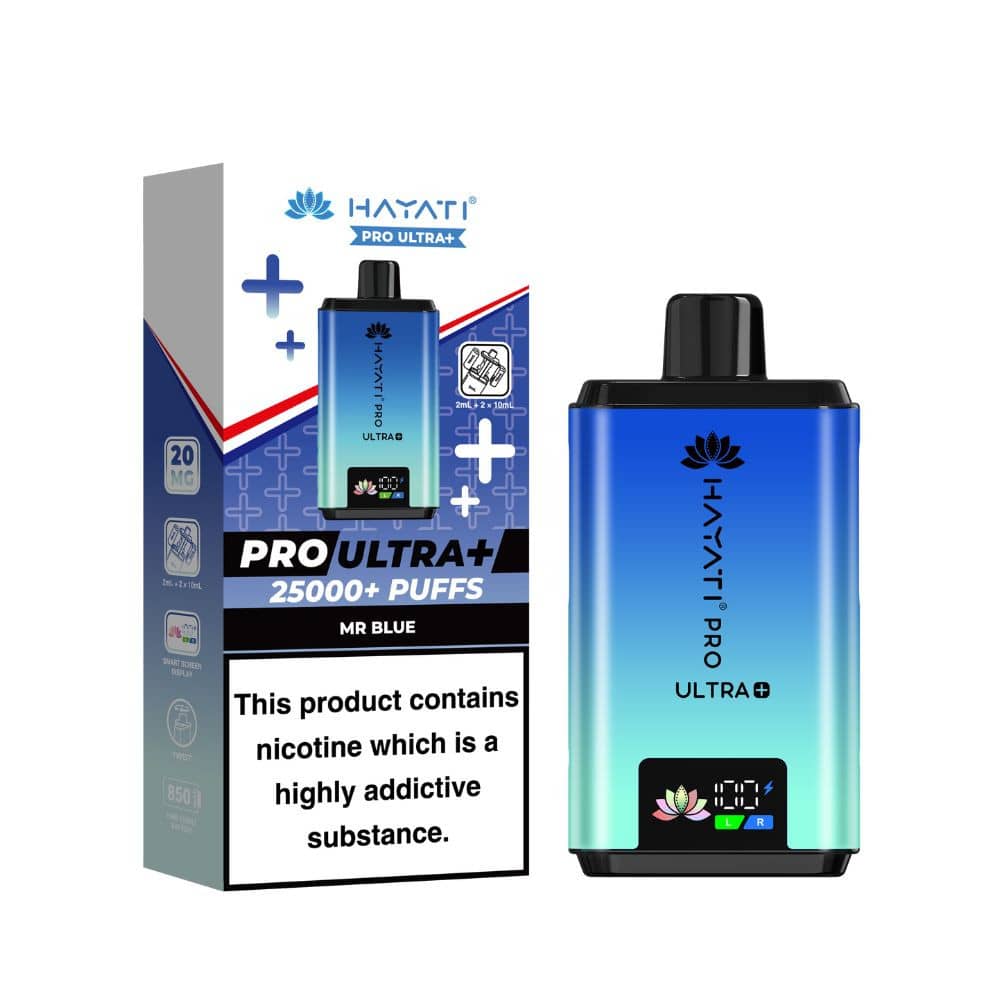 Hayati Pro Ultra Plus 25k Prefilled Vape Kit Mr Blue