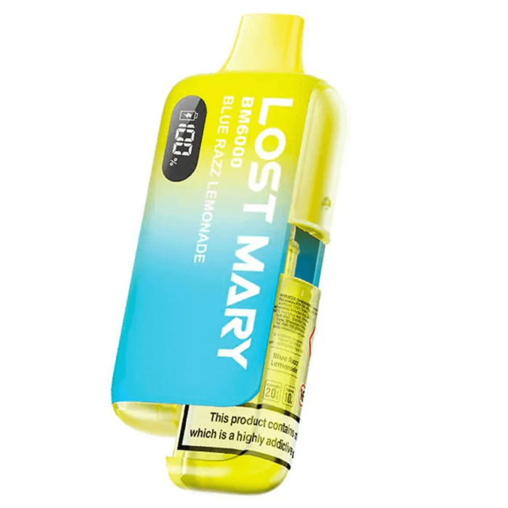 Lost Mary Bm6000 Prefilled Vape Kit Blue Razz Lemonade