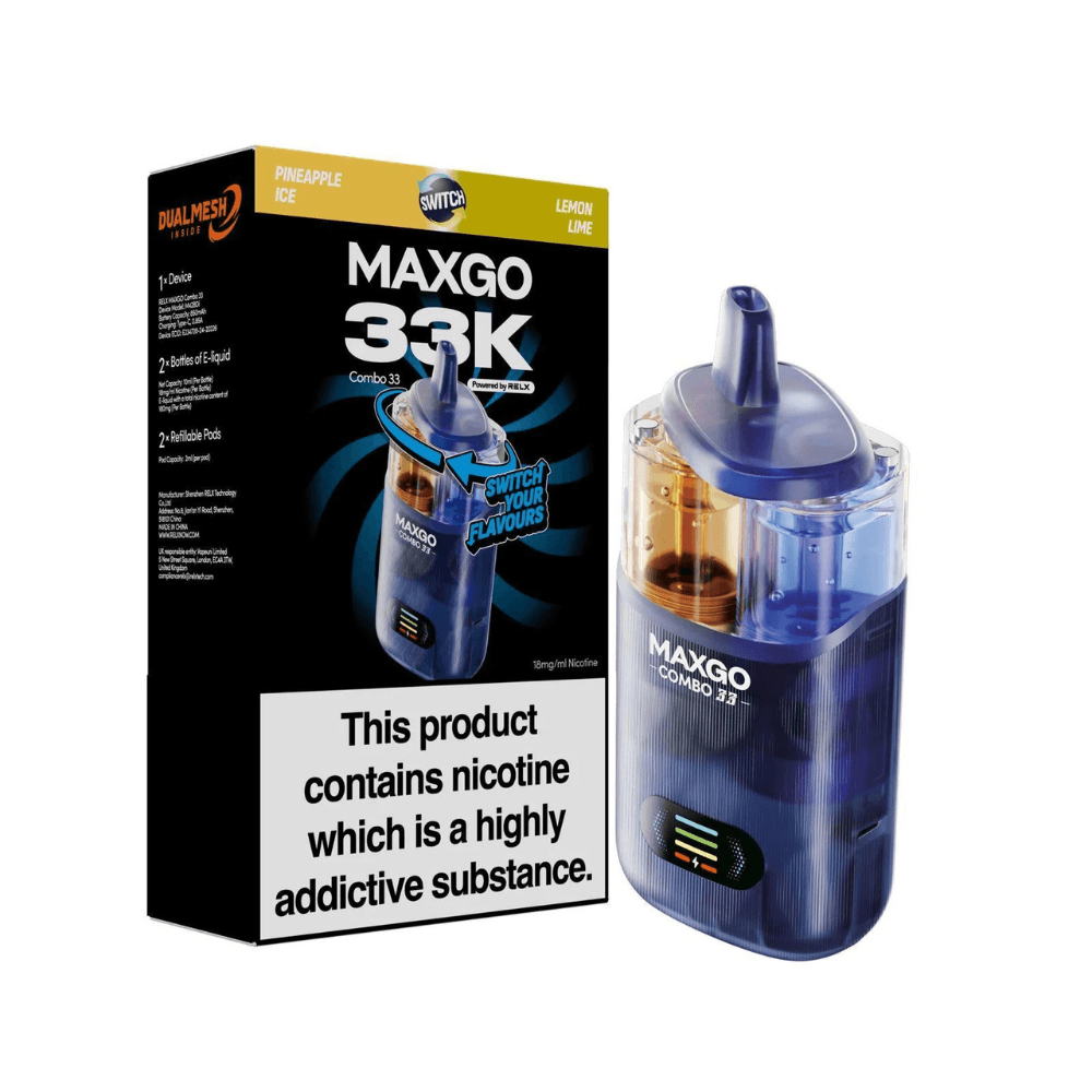 Maxgo 33k Prefilled Vape Kit Pineapple Ice / Lemon Lime
