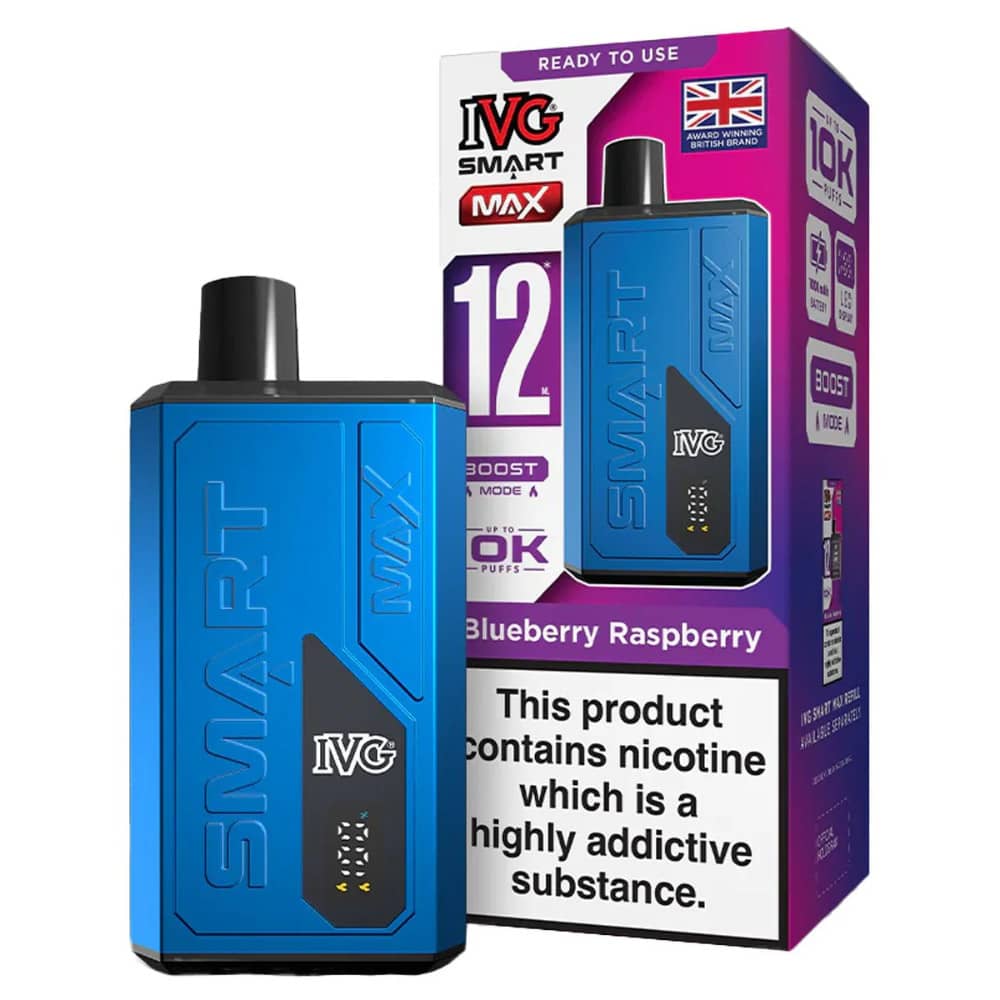IVG Smart Max 10k Prefilled Vape Kit Blueberry Raspberry