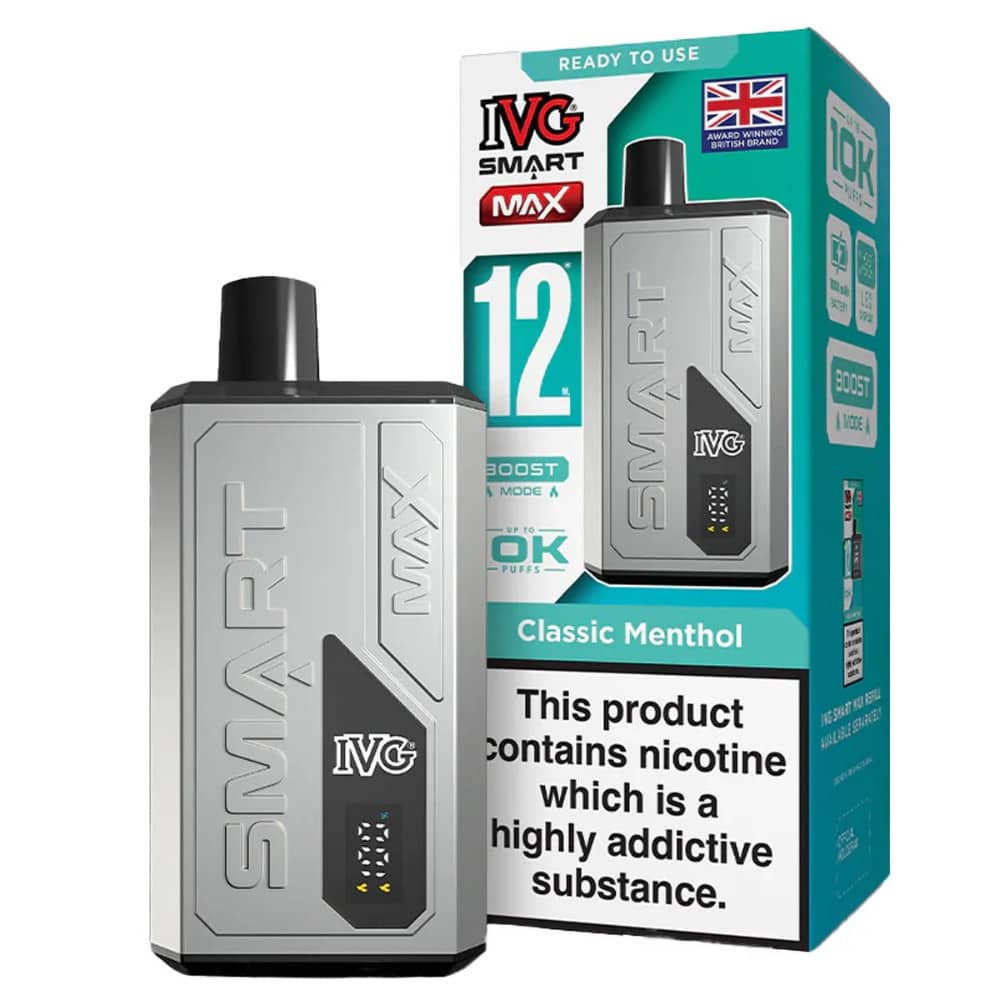 IVG Smart Max 10k Prefilled Vape Kit Classic Menthol