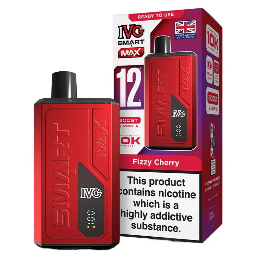 IVG Smart Max 10k Prefilled Vape Kit Fizzy Cherry