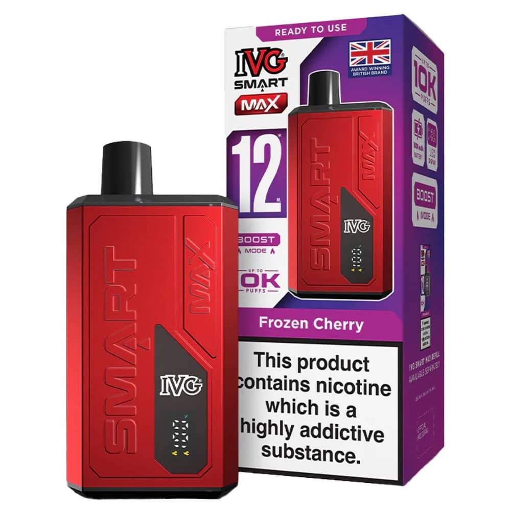 IVG Smart Max 10k Prefilled Vape Kit Frozen Cherry