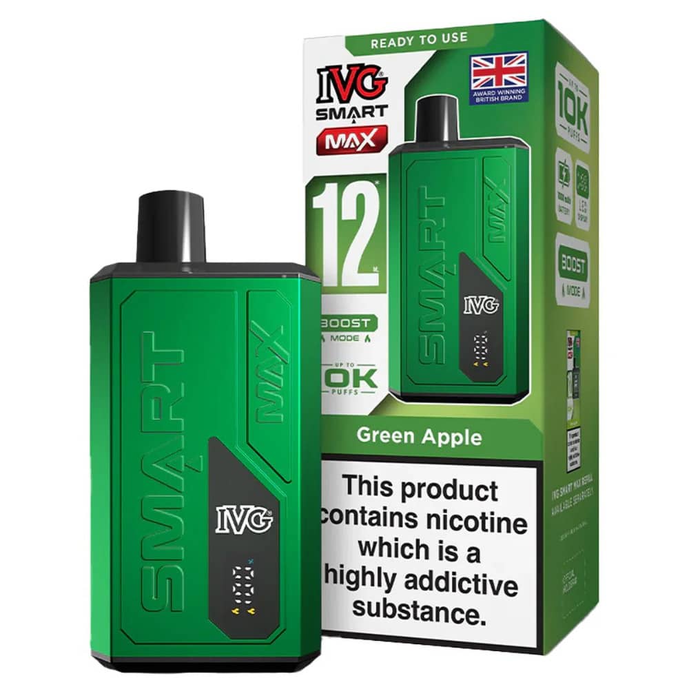 IVG Smart Max 10k Prefilled Vape Kit Green Apple