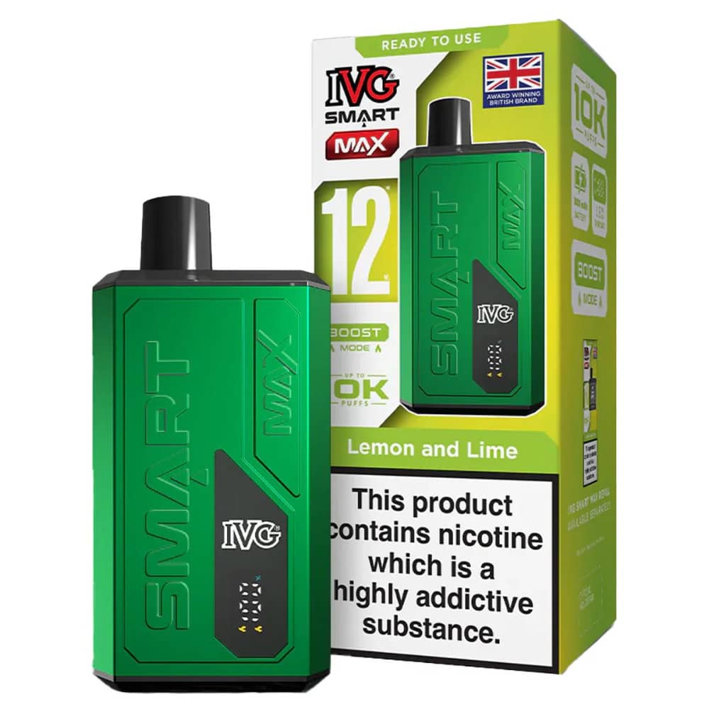 IVG Smart Max 10k Prefilled Vape Kit Lemon and Lime