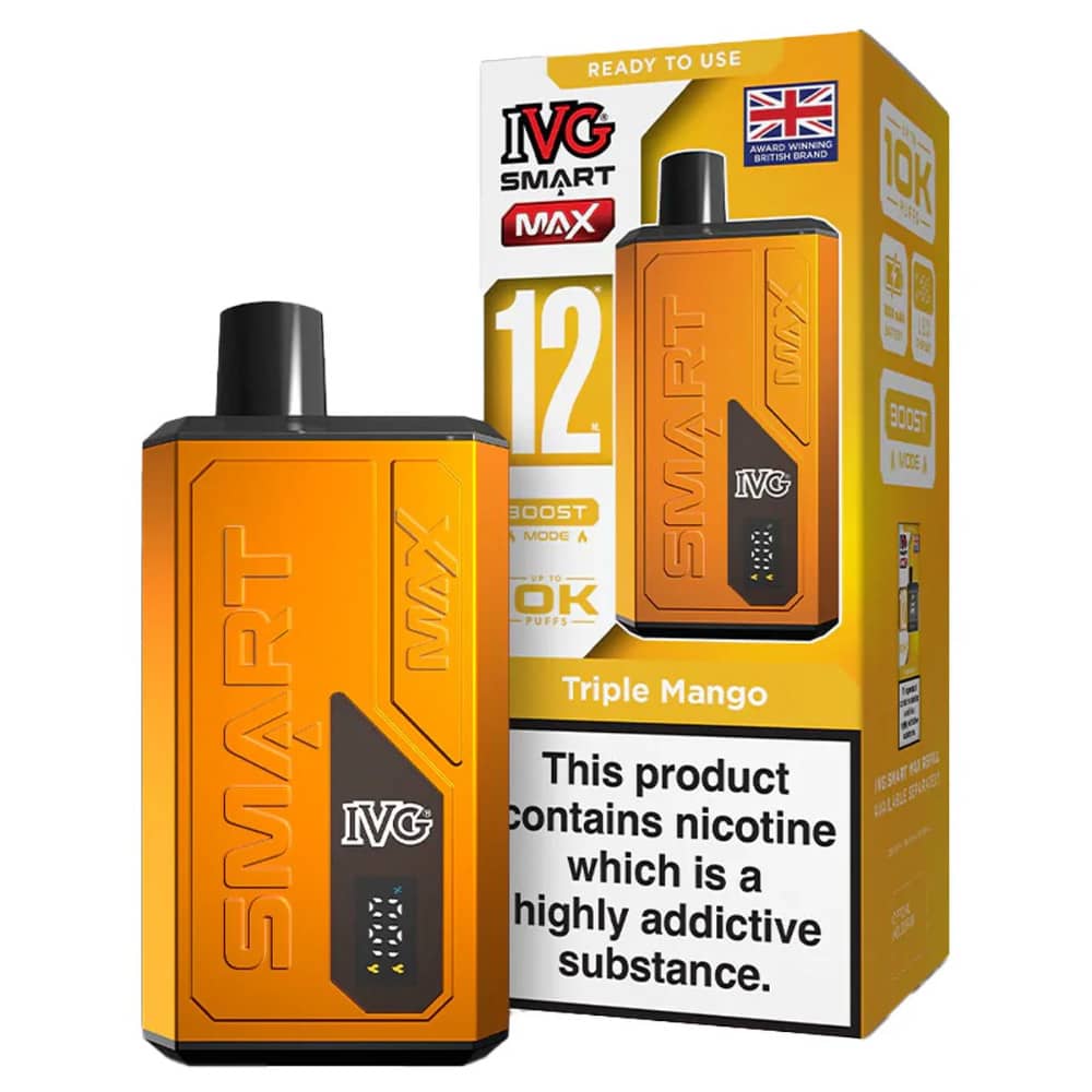 IVG Smart Max 10k Prefilled Vape Kit Triple Mango
