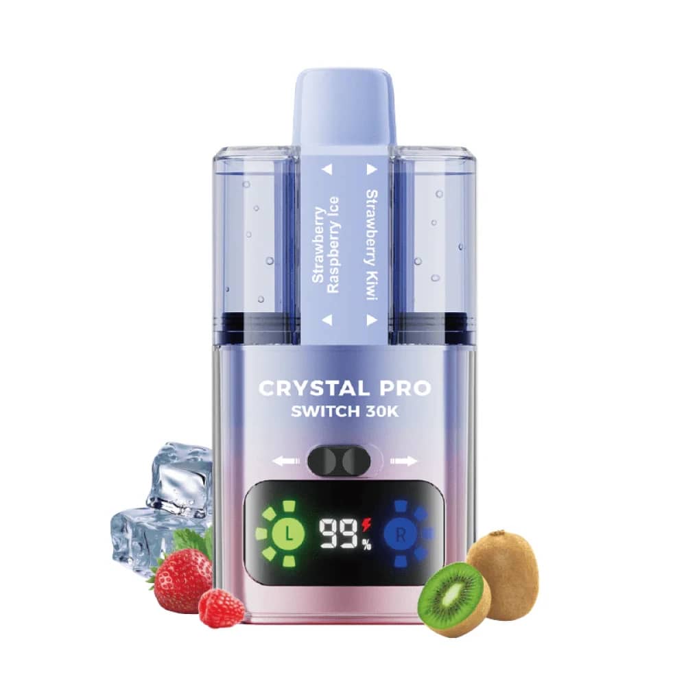 Crystal Pro Switch 30k Prefilled Vape Kit Strawberry Raspberry Ice / Strawberry Kiwi