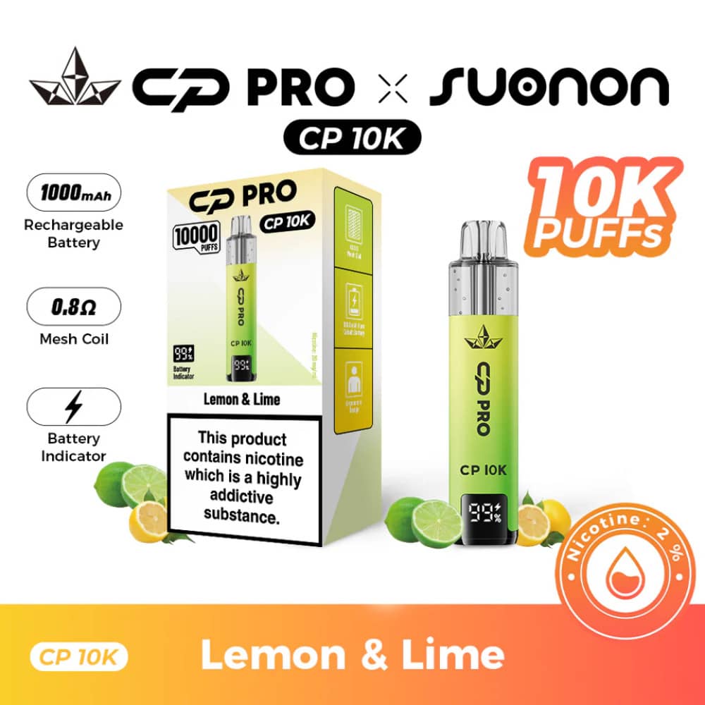 Crystal Pro CP 10k Prefilled Pod Vape Kit Lemon & Lime