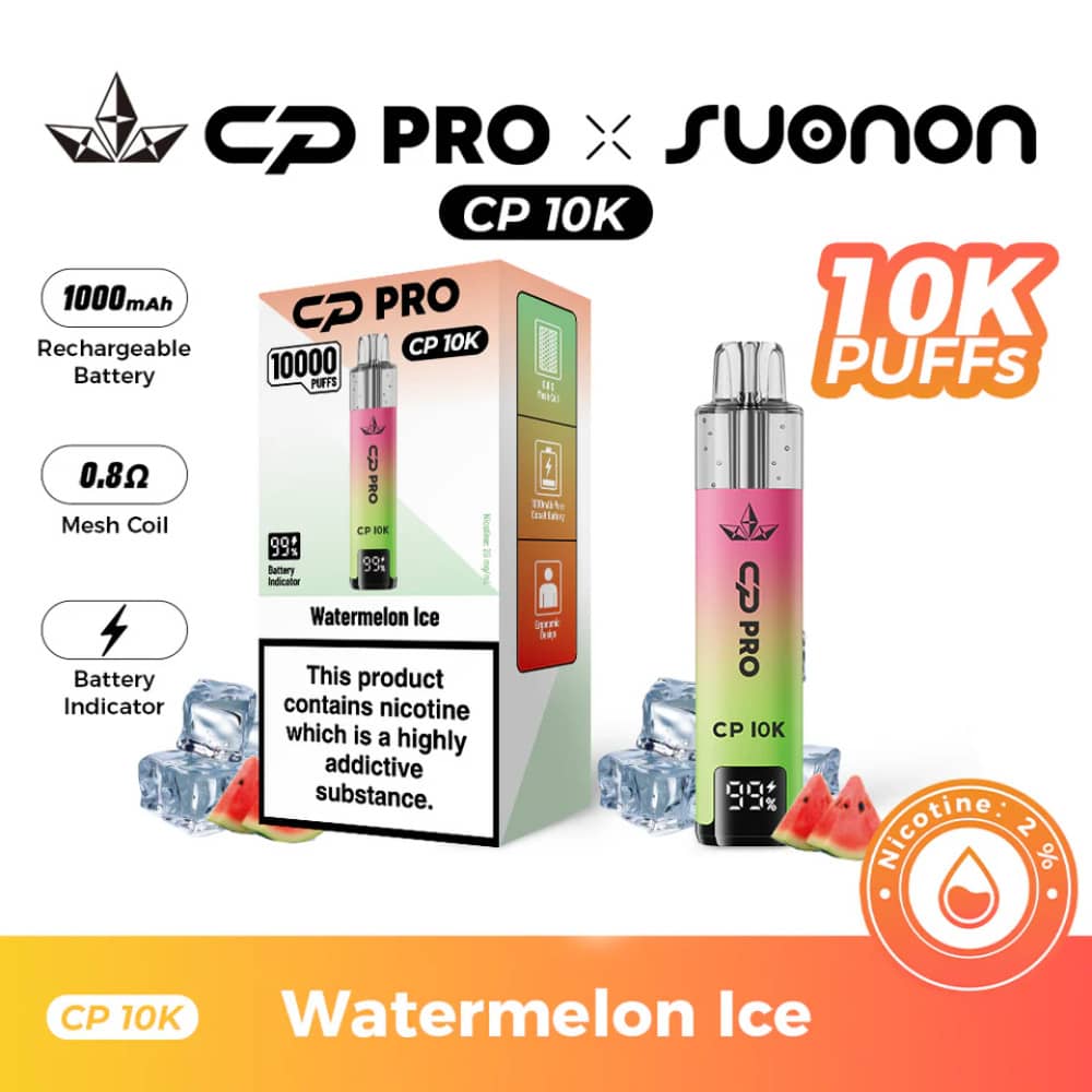 Crystal Pro CP 10k Prefilled Pod Vape Kit Watermelon Ice