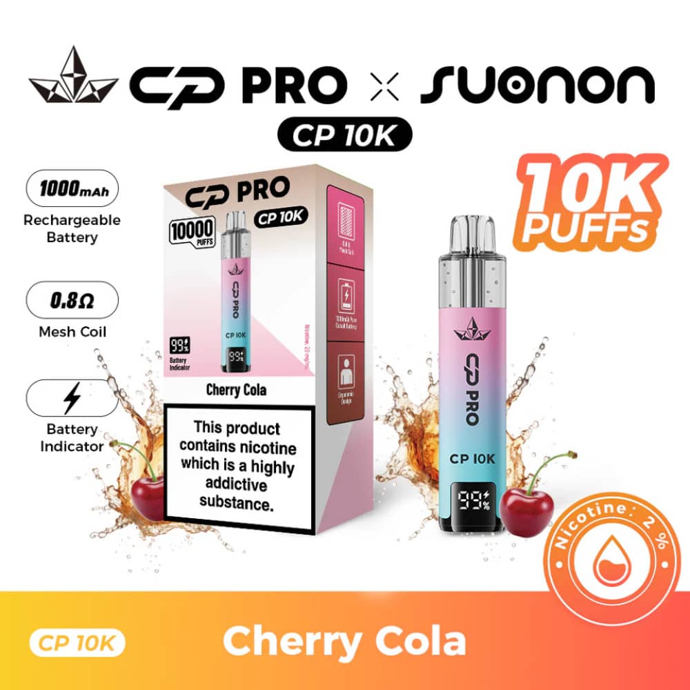 Crystal Pro CP 10k Prefilled Pod Vape Kit Cherry Cola