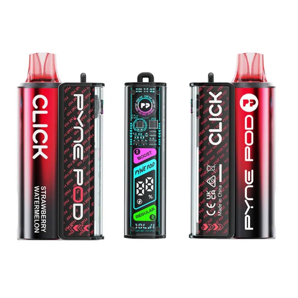 Pyne Pod Click 10k Prefilled Vape Kit Strawberry Watermelon