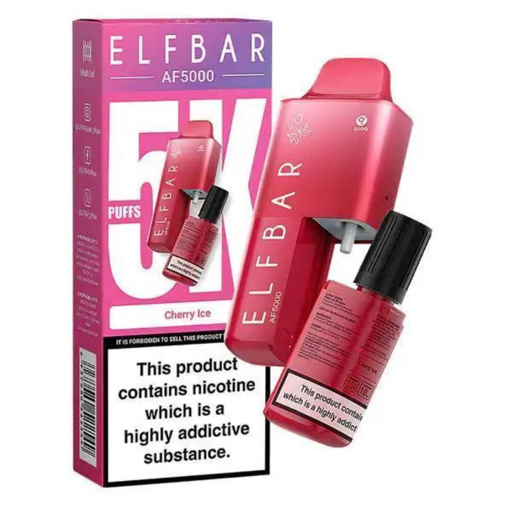 Elf Bar Af5000 Prefilled Vape Kit Cherry Ice