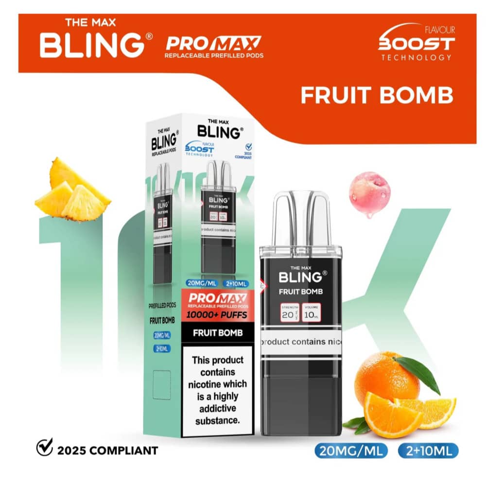 The Crystal Bling Pro Max 10k Pods Fruit Bomb