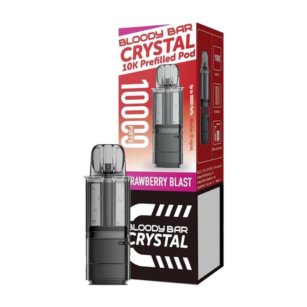 Bloody Bar Crystal 10k Pods Strawberry Blast