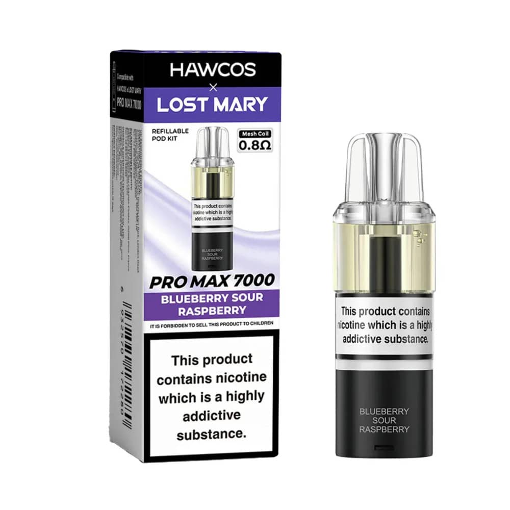Lost Mary Hawcos Pro Max 7000 Pods Blueberry Sour Raspberry
