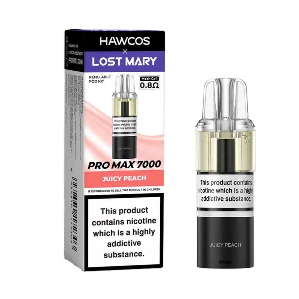 Lost Mary Hawcos Pro Max 7000 Pods Juicy Peach