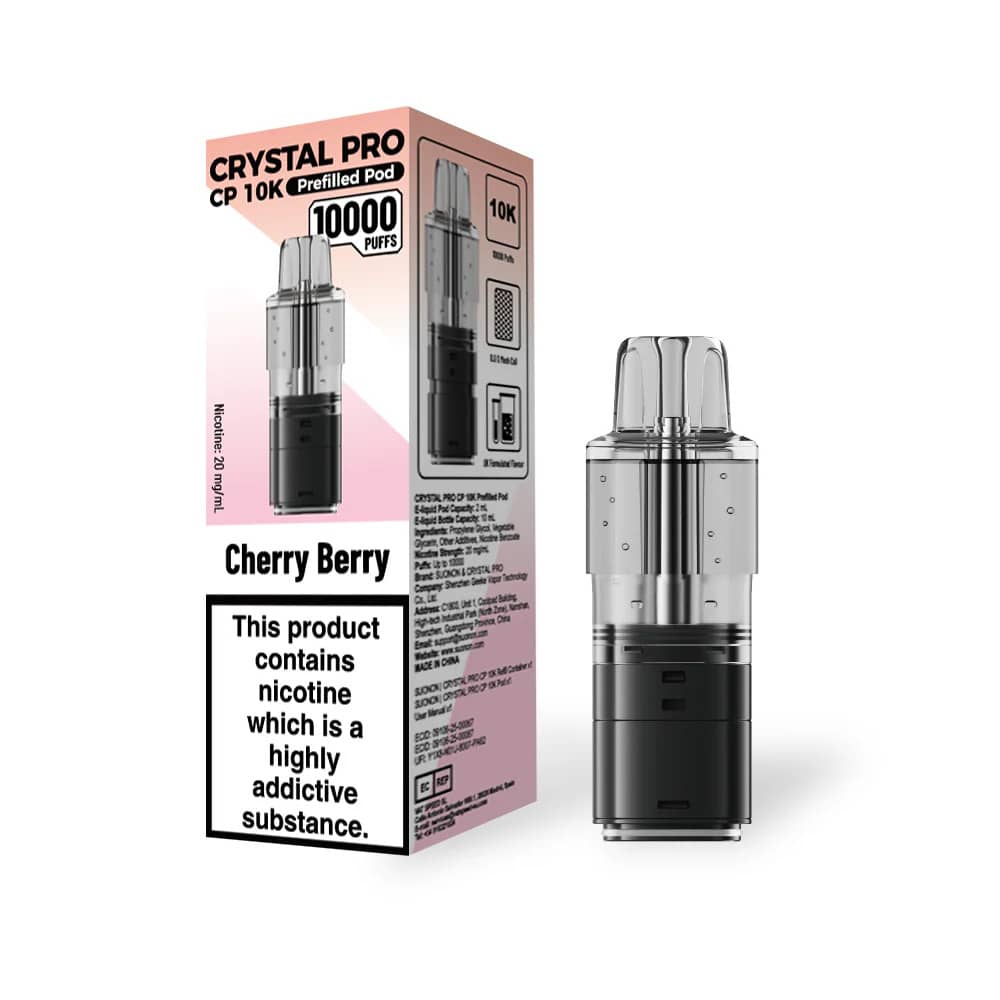 Crystal Pro CP 10k Pods Cherry Berry