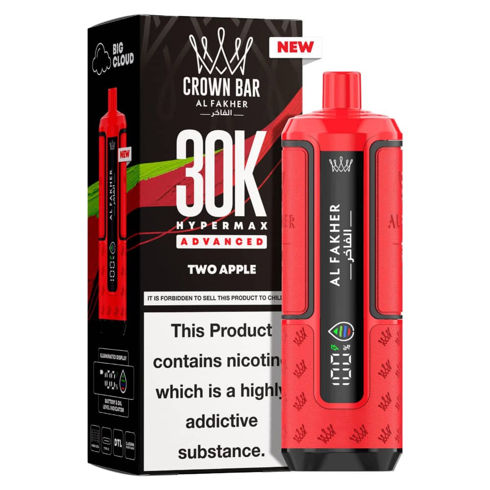 Al Fakher 30k Hypermax Prefilled Vape Kit Two Apple