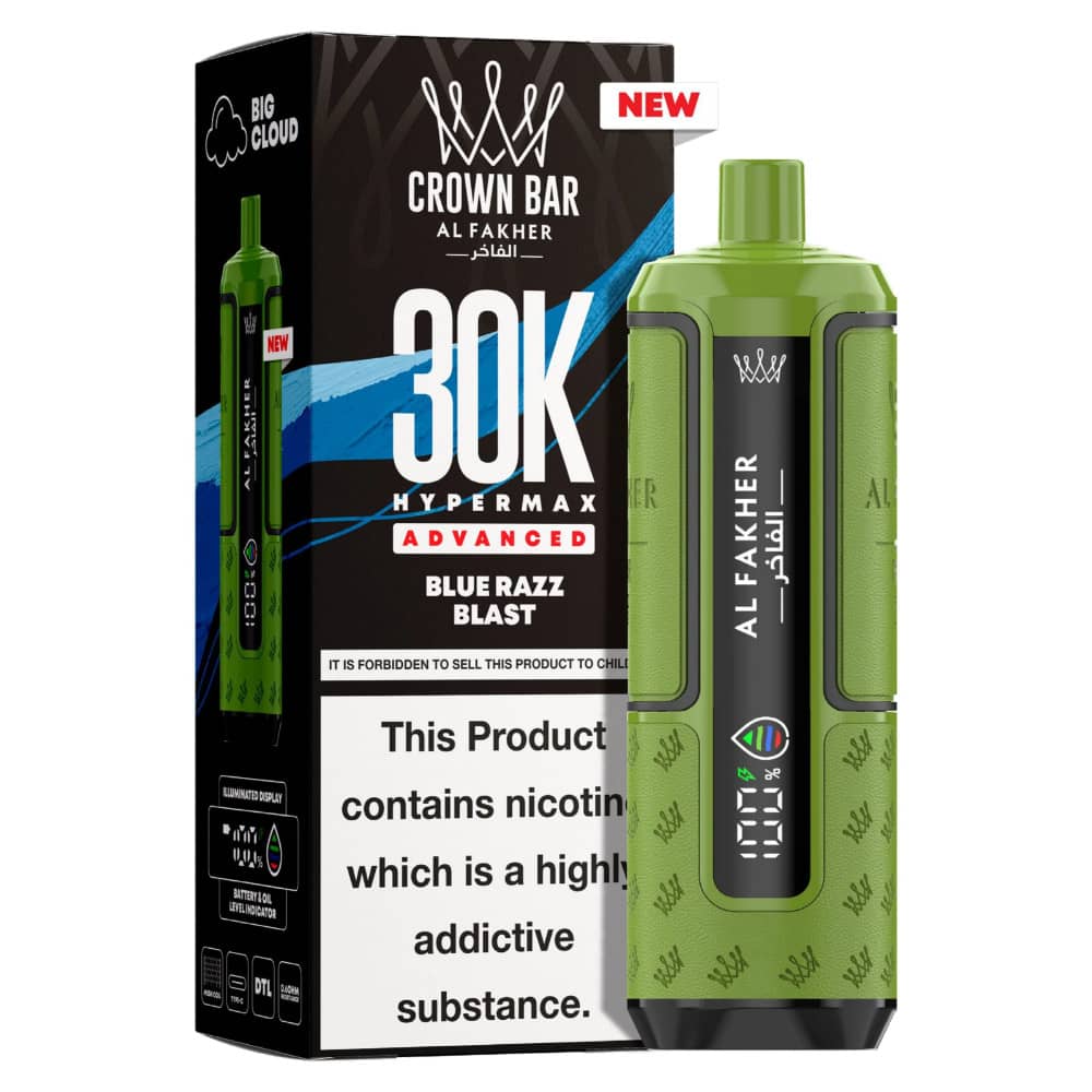 Al Fakher 30k Hypermax Prefilled Vape Kit Blue Razz Blast