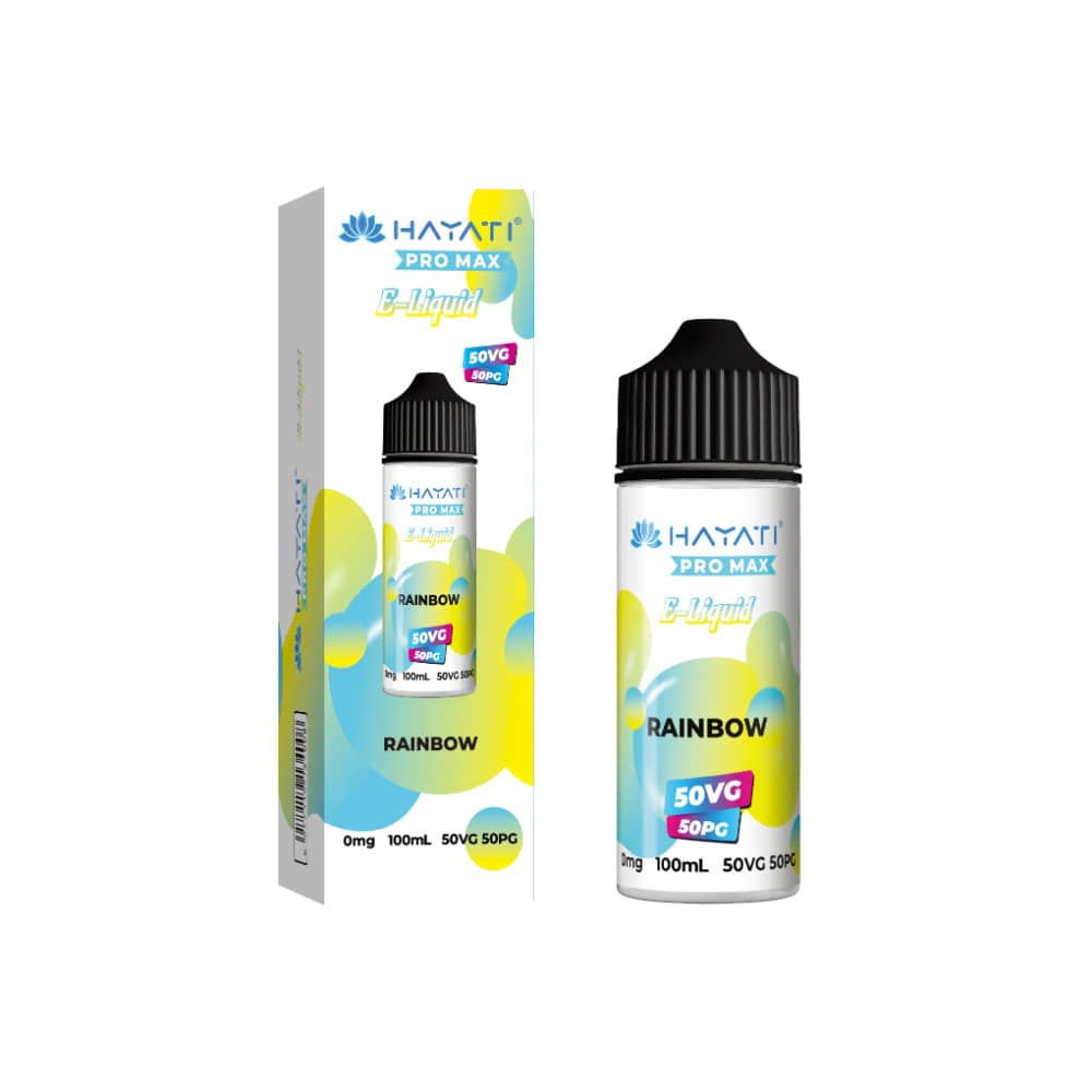 Hayati Pro Max 100ml E-Liquids 50/50 Rainbow