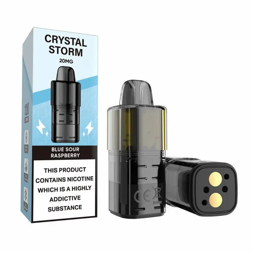 Crystal Strom Bar 12k Refill Pods | 20mg Blue Sour Raspberry