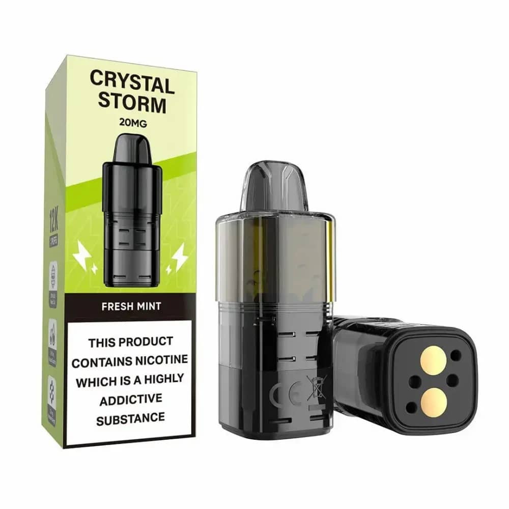 Crystal Strom Bar 12k Refill Pods | 20mg Fresh Mint