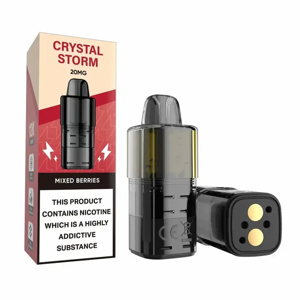 Crystal Strom Bar 12k Refill Pods | 20mg Mix Berry