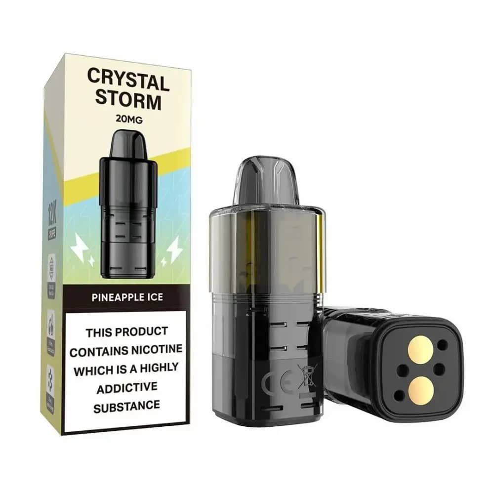 Crystal Strom Bar 12k Refill Pods | 20mg Pineapple Ice