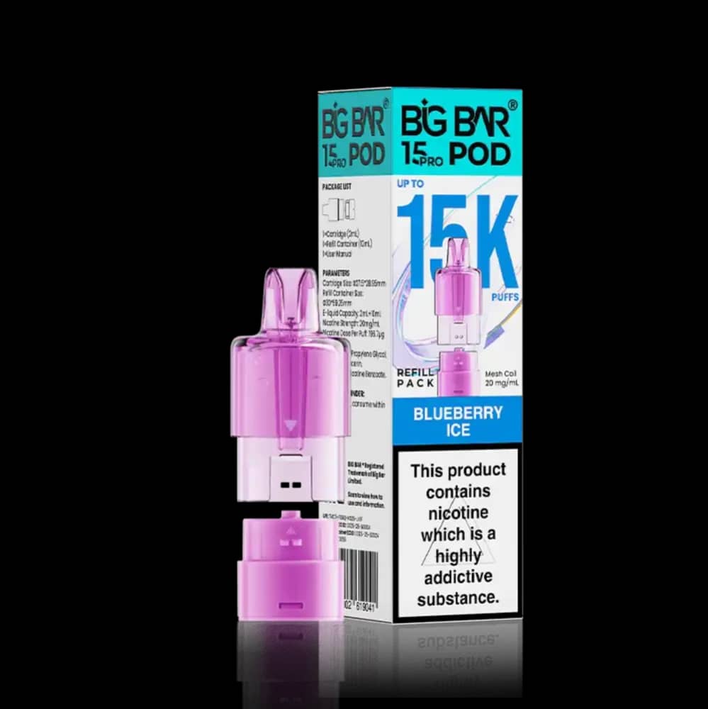 Big Bar Pro 15k Refill Pods Blueberry Ice