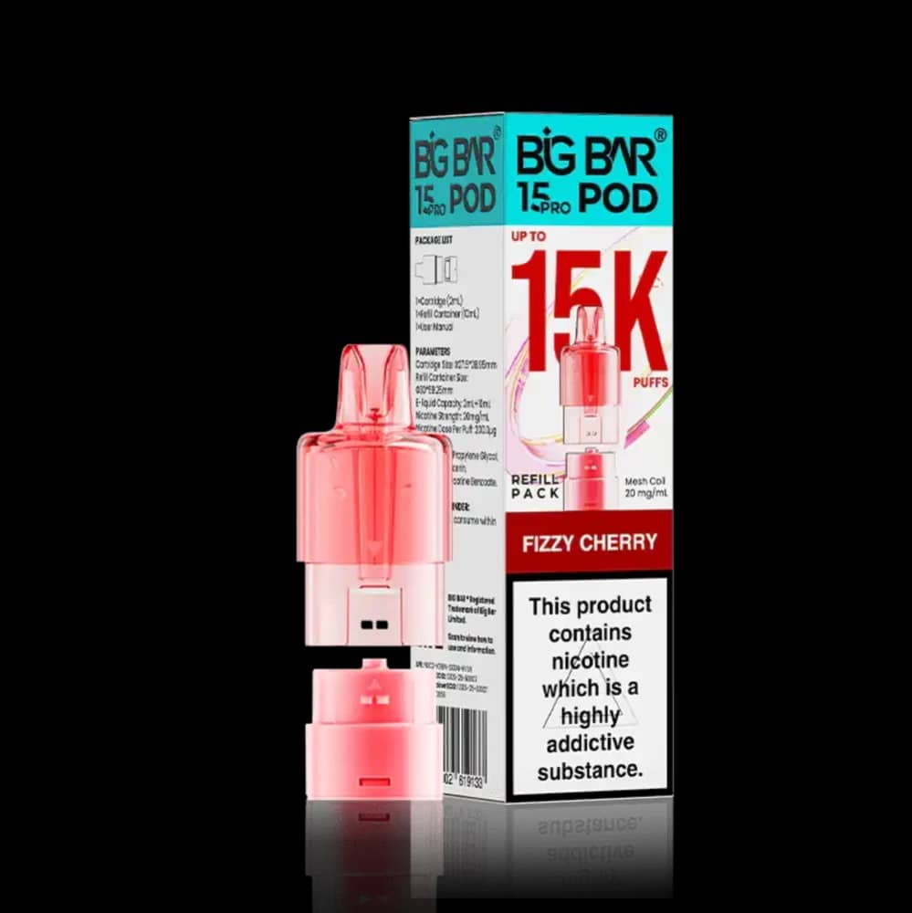 Big Bar Pro 15k Refill Pods Fizzy Cherry