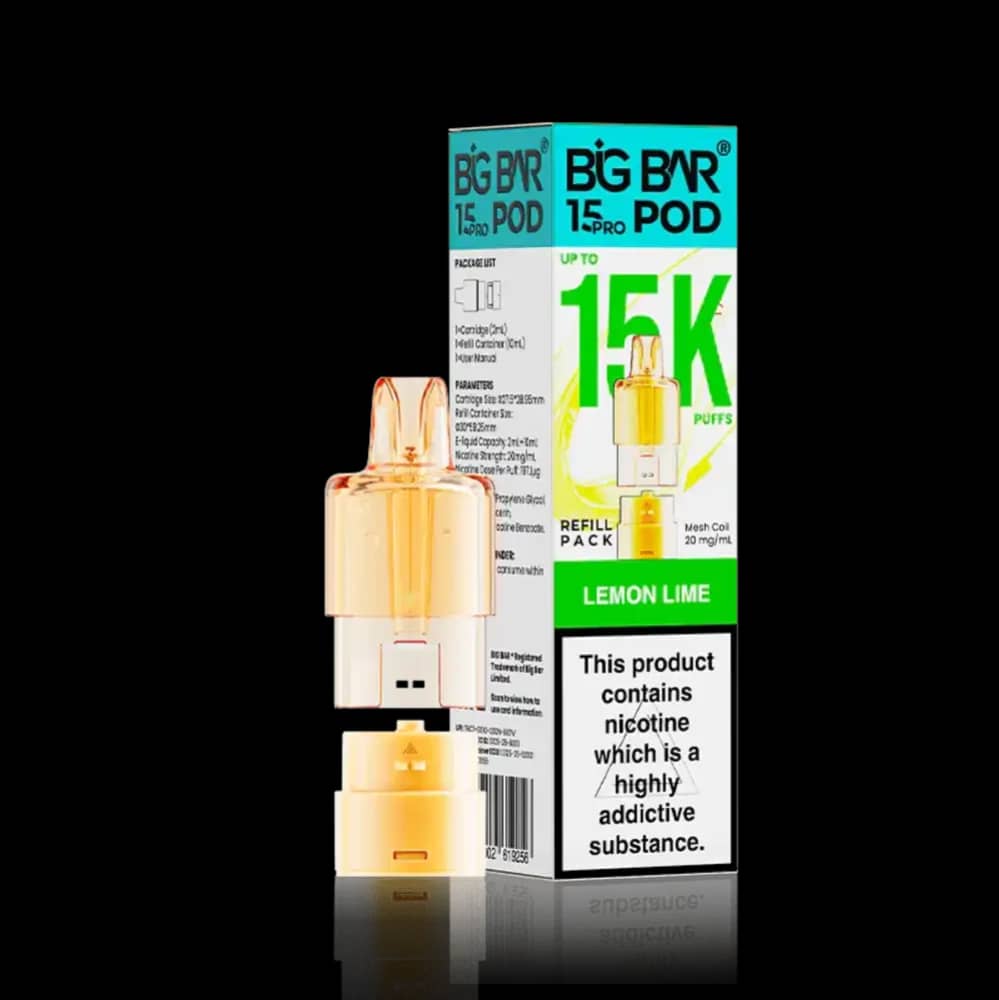 Big Bar Pro 15k Refill Pods Lemon Lime