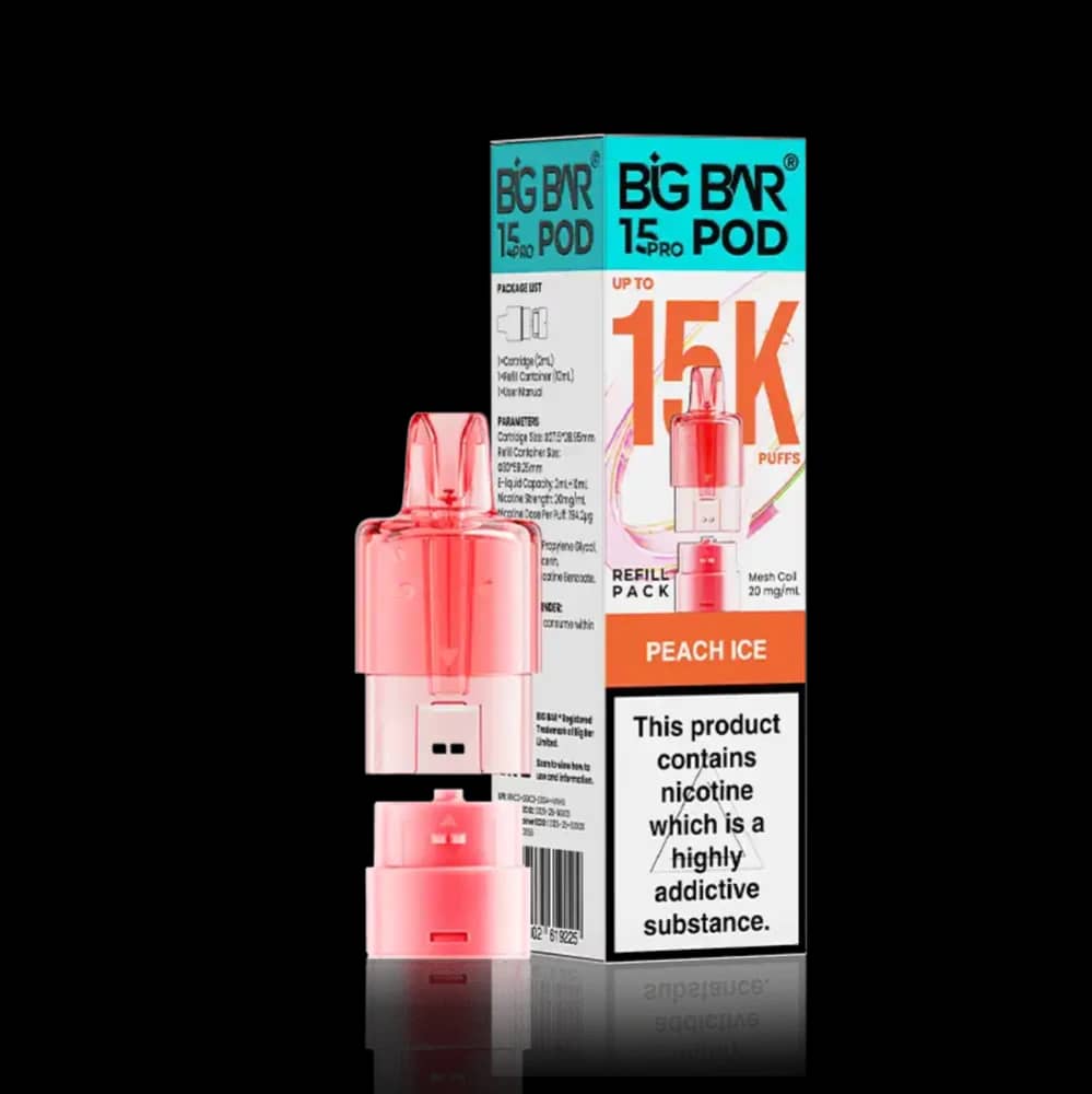 Big Bar Pro 15k Refill Pods Peach Ice