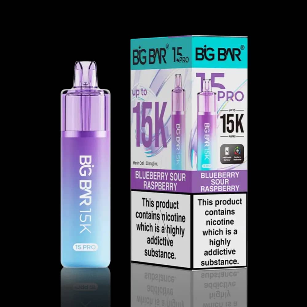 Big Bar Pro 15k Prefilled Vape Kit Blueberry Sour Raspberry