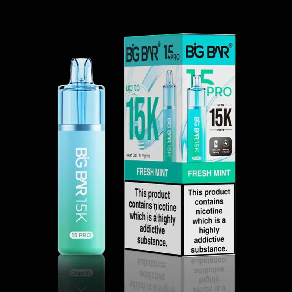 Big Bar Pro 15k Prefilled Vape Kit Fizzy Mint