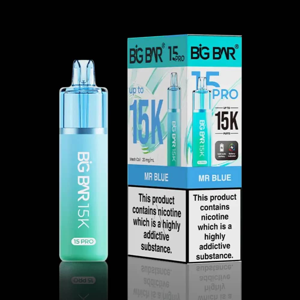 Big Bar Pro 15k Prefilled Vape Kit Mr Blue