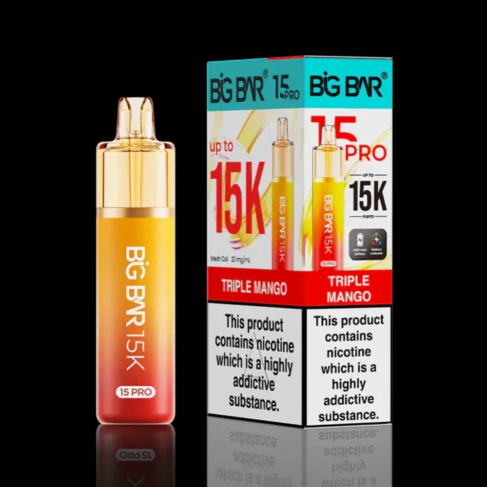 Big Bar Pro 15k Prefilled Vape Kit Triple Mango