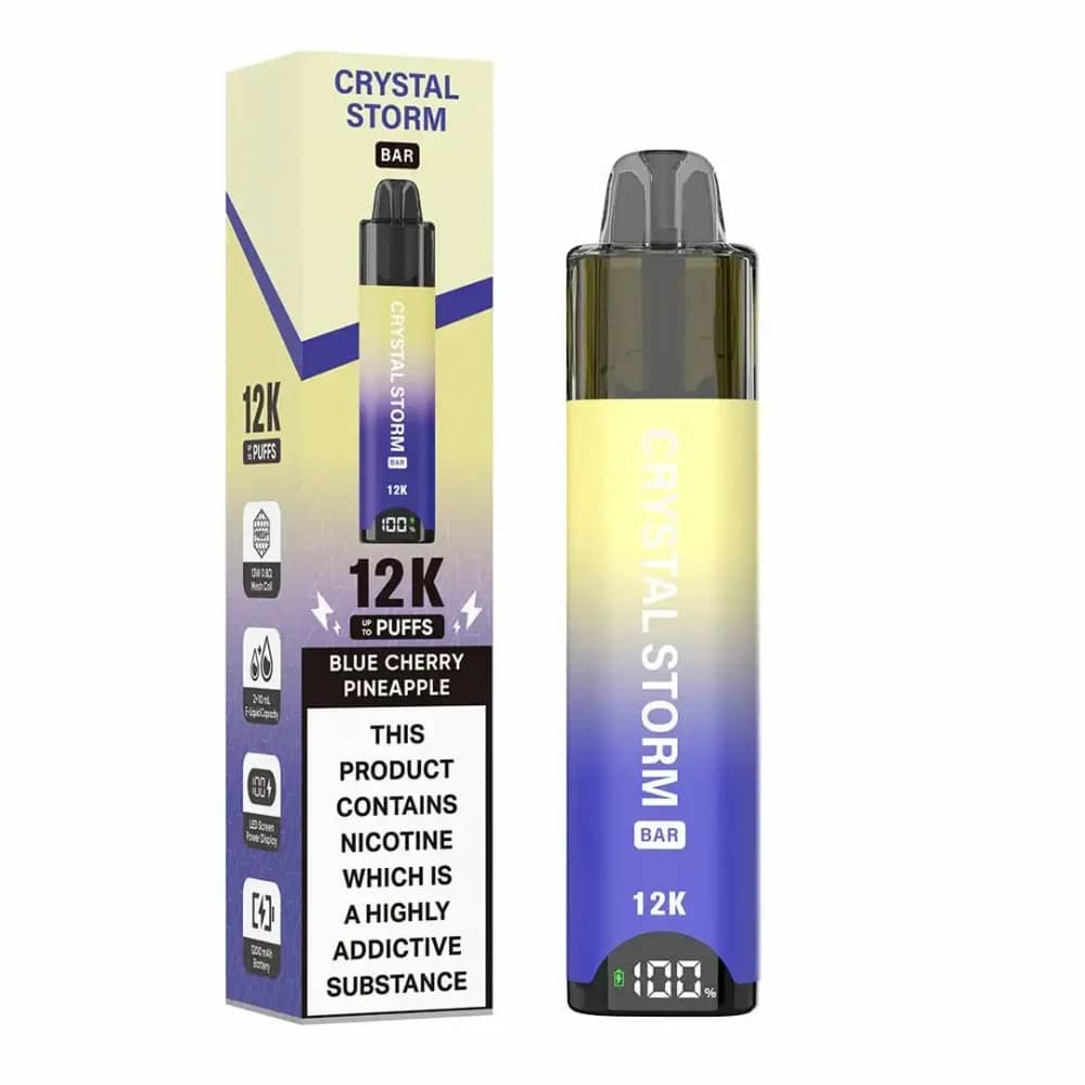 Crystal Strom Bar 12k | Prefilled 20mg Pod Kit Blue Cherry Pineapple