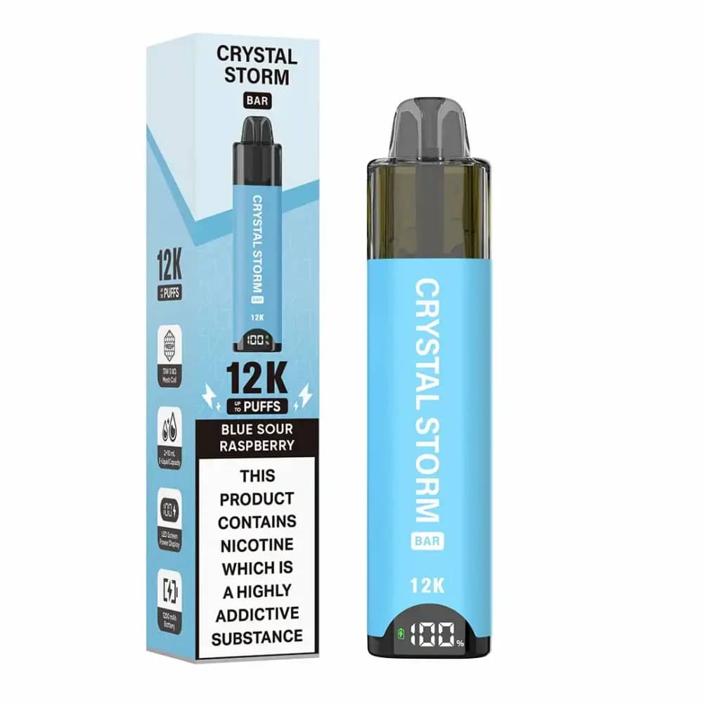 Crystal Strom Bar 12k | Prefilled 20mg Pod Kit Blue Sour Raspberry