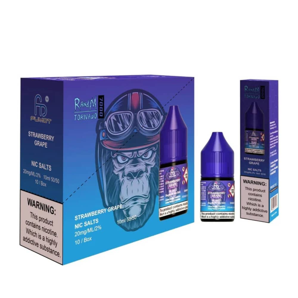 RandM 7000 Nic Salts E-Liquids 10ml Strawberry Grape