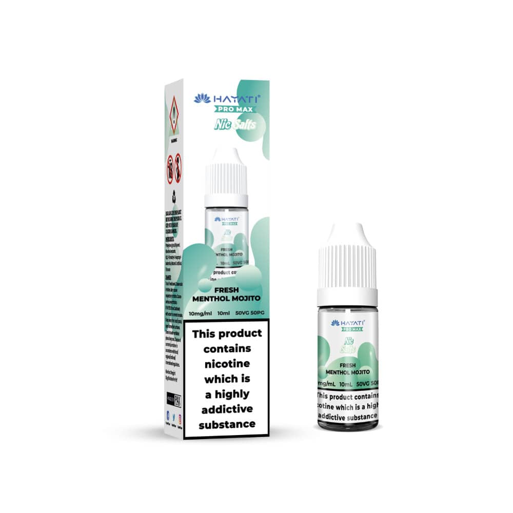 Hayati Pro Max Nic Salts E-Liquids 10ml Fresh Menthol Mojito 10mg