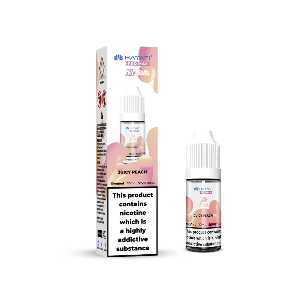 Hayati Pro Max Nic Salts E-Liquids 10ml Juicy Peach 10mg