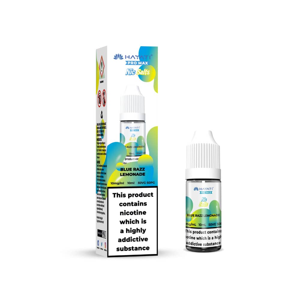 Hayati Pro Max Nic Salts E-Liquids 10ml Blue Razz Lemonade 20mg