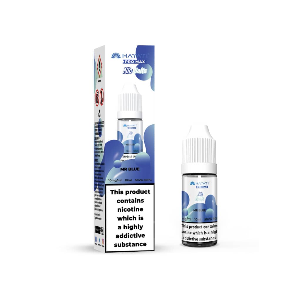 Hayati Pro Max Nic Salts E-Liquids 10ml Mr Blue 20mg