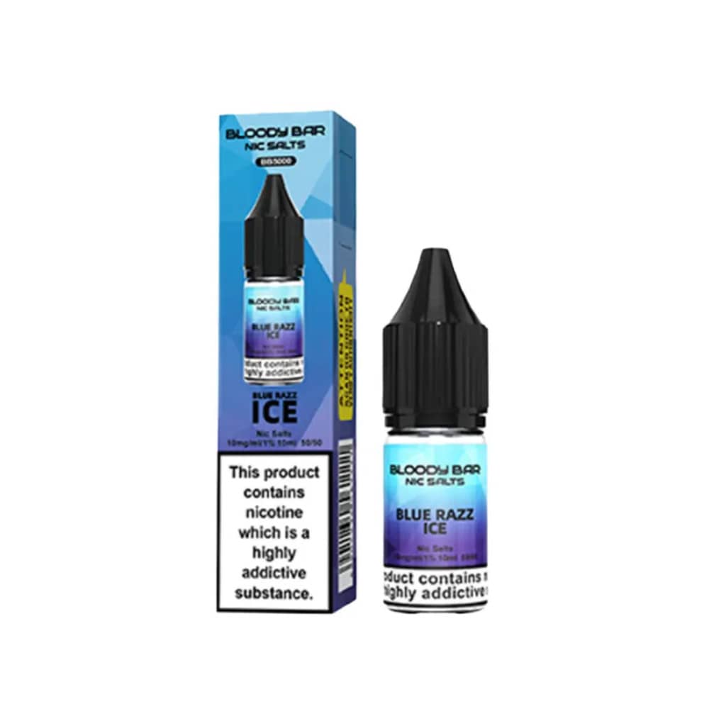 Bloody Bar Nic Salts e liquids 10ml Blue Razz Ice 10mg