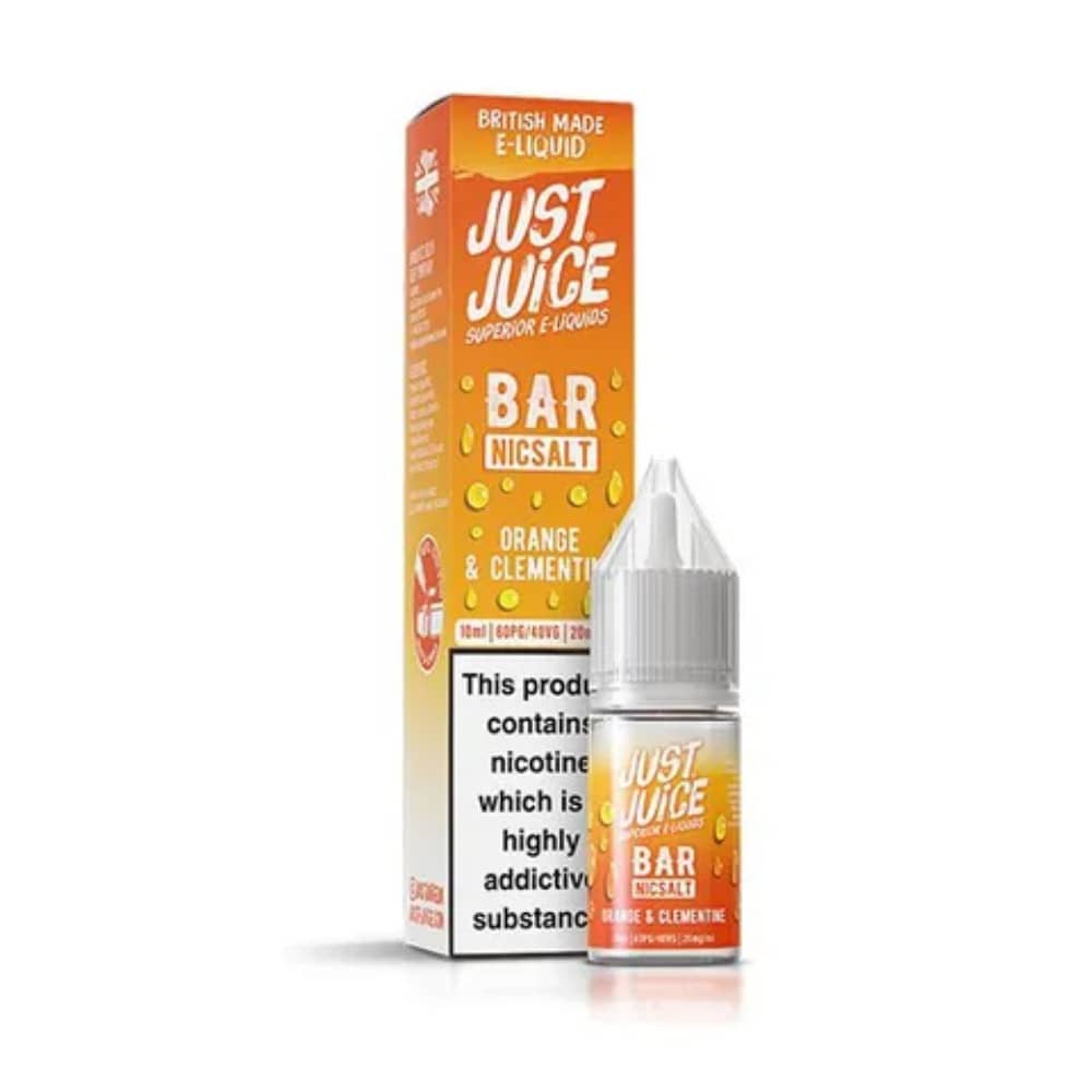 Just Juice Bar Nic Salts e liquids 10ml Orange Clementine 10mg