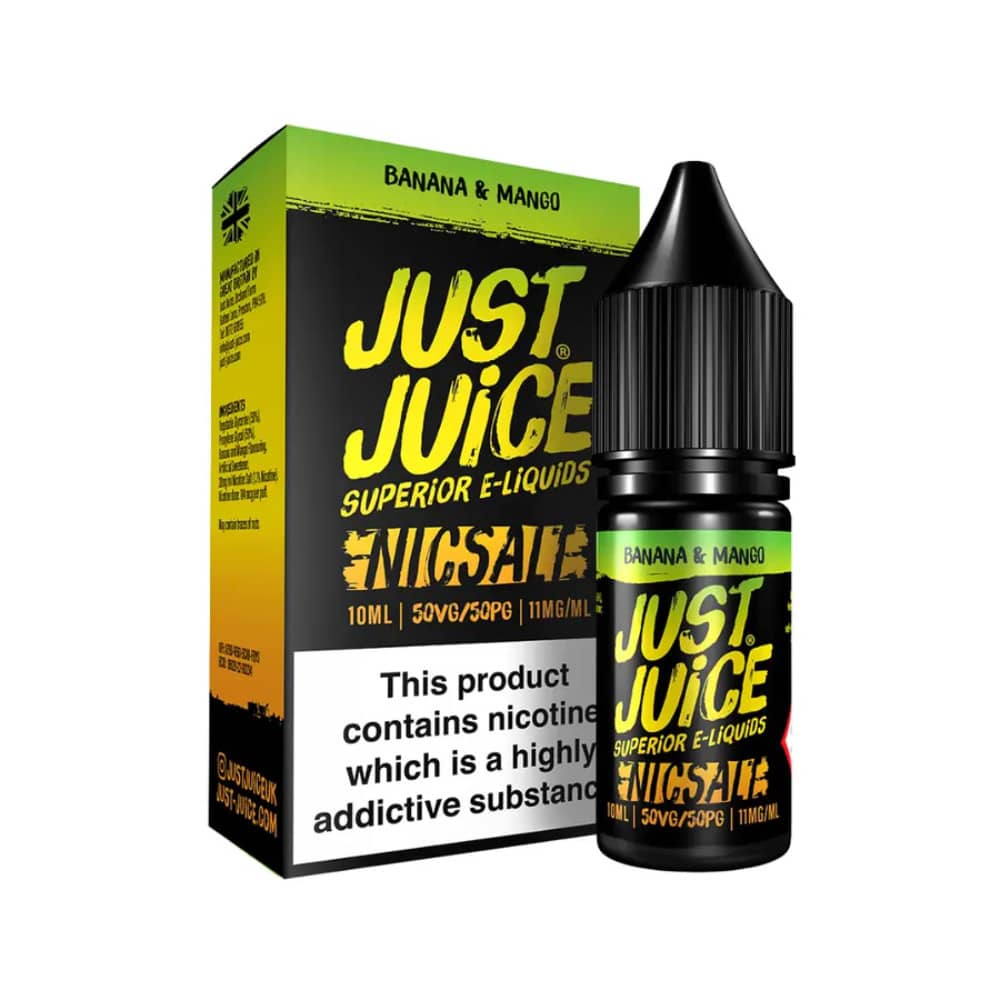 Just Juice Original Nic Salts e liquids 10ml Banana & Mango 20mg
