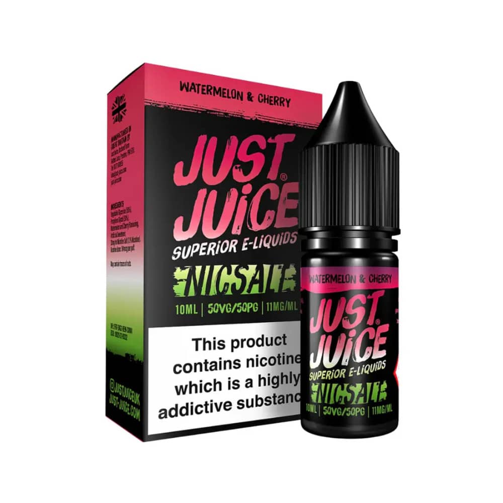 Just Juice Original Nic Salts e liquids 10ml Watermelon & Cherry 20mg