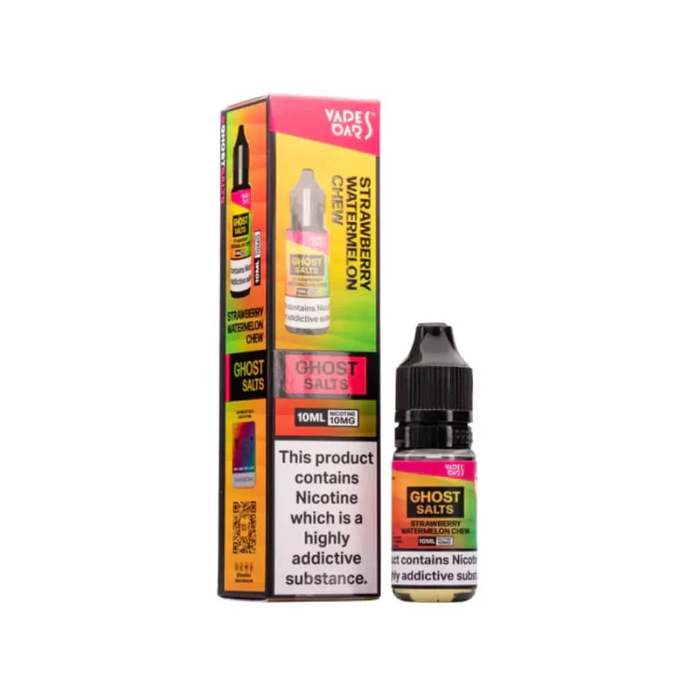 Ghost 3500 Nic Salts e liquids 10ml Strawberry Watermelon Chew 10mg